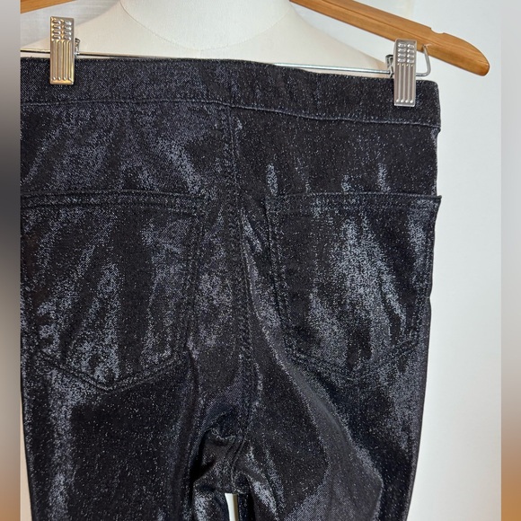 NWOT Topshop Black Metallic Leggings | Pants - Picture 4 of 9